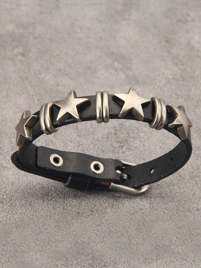 Fashionable and Popular Men Star Decor Bracelet for Jewelry Gift and for a Stylish Look