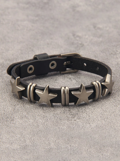 Fashionable and Popular Men Star Decor Bracelet for Jewelry Gift and for a Stylish Look