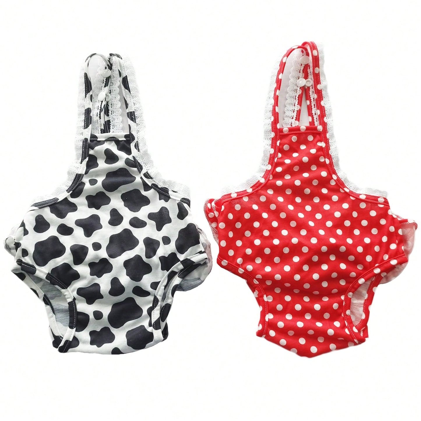 Female Dog Diaper Pet Underwear Diaper Jumpsuit Adjustable Cute Female Skirt For Puppy Comfort Reusable Doggy Diapers Reusable Puppy Sanitary Panties Dog Underwear Diaper