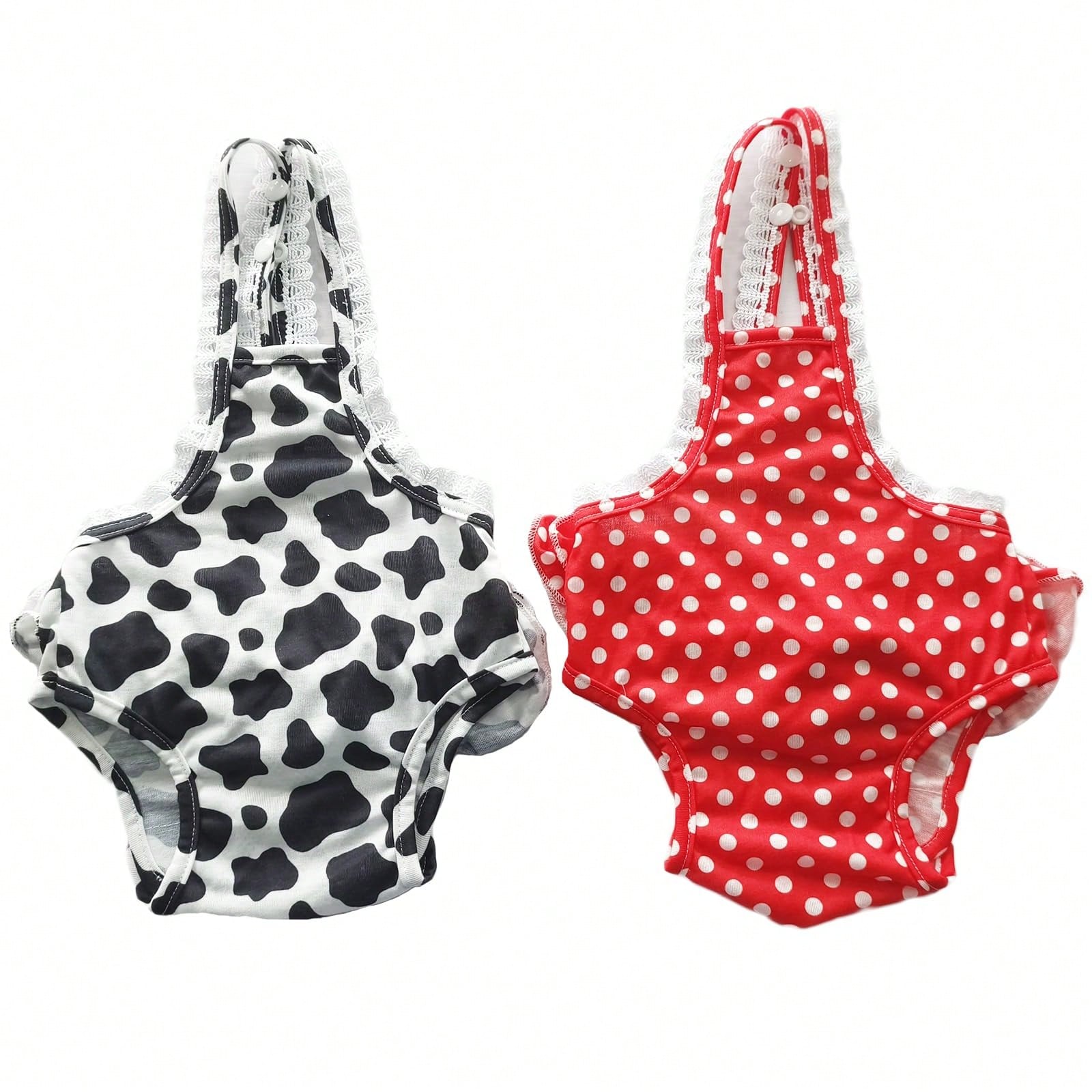 Female Dog Diaper Pet Underwear Diaper Jumpsuit Adjustable Cute Female Skirt For Puppy Comfort Reusable Doggy Diapers Reusable Puppy Sanitary Panties Dog Underwear Diaper