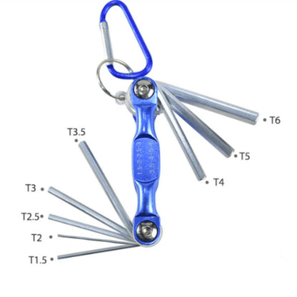 Folding Hex Wrench Metal Metric Allen Wrench Set Hexagonal Screwdriver Hex Key Wrenches Allen Keys Hand Tool Portable Set With