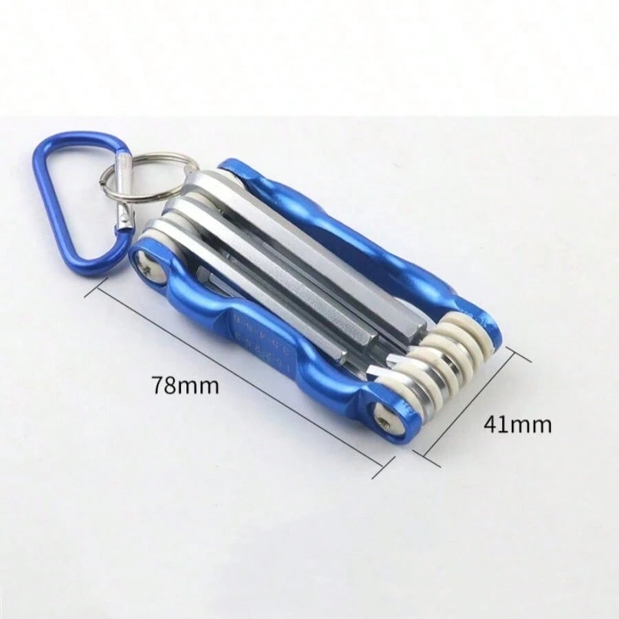 Folding Hex Wrench Metal Metric Allen Wrench Set Hexagonal Screwdriver Hex Key Wrenches Allen Keys Hand Tool Portable Set With