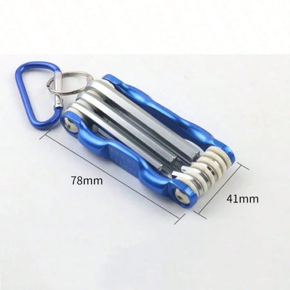 Folding Hex Wrench Metal Metric Allen Wrench Set Hexagonal Screwdriver Hex Key Wrenches Allen Keys Hand Tool Portable Set With