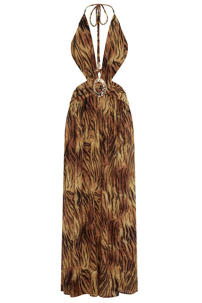 Fontana Maxi Dress - Tigress Brown