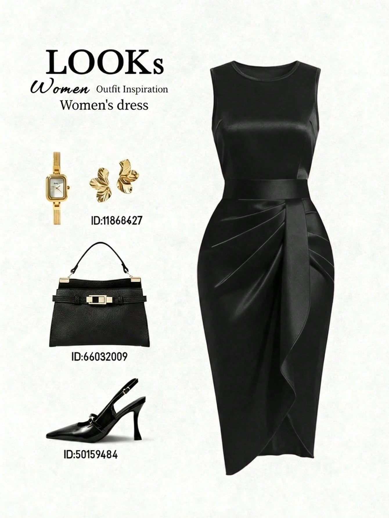 Franclia High-End Luxury Niche Fashion New French Retro Sleeveless Ruched Shiny Slit Asymmetric Cinched Waist Women Dress