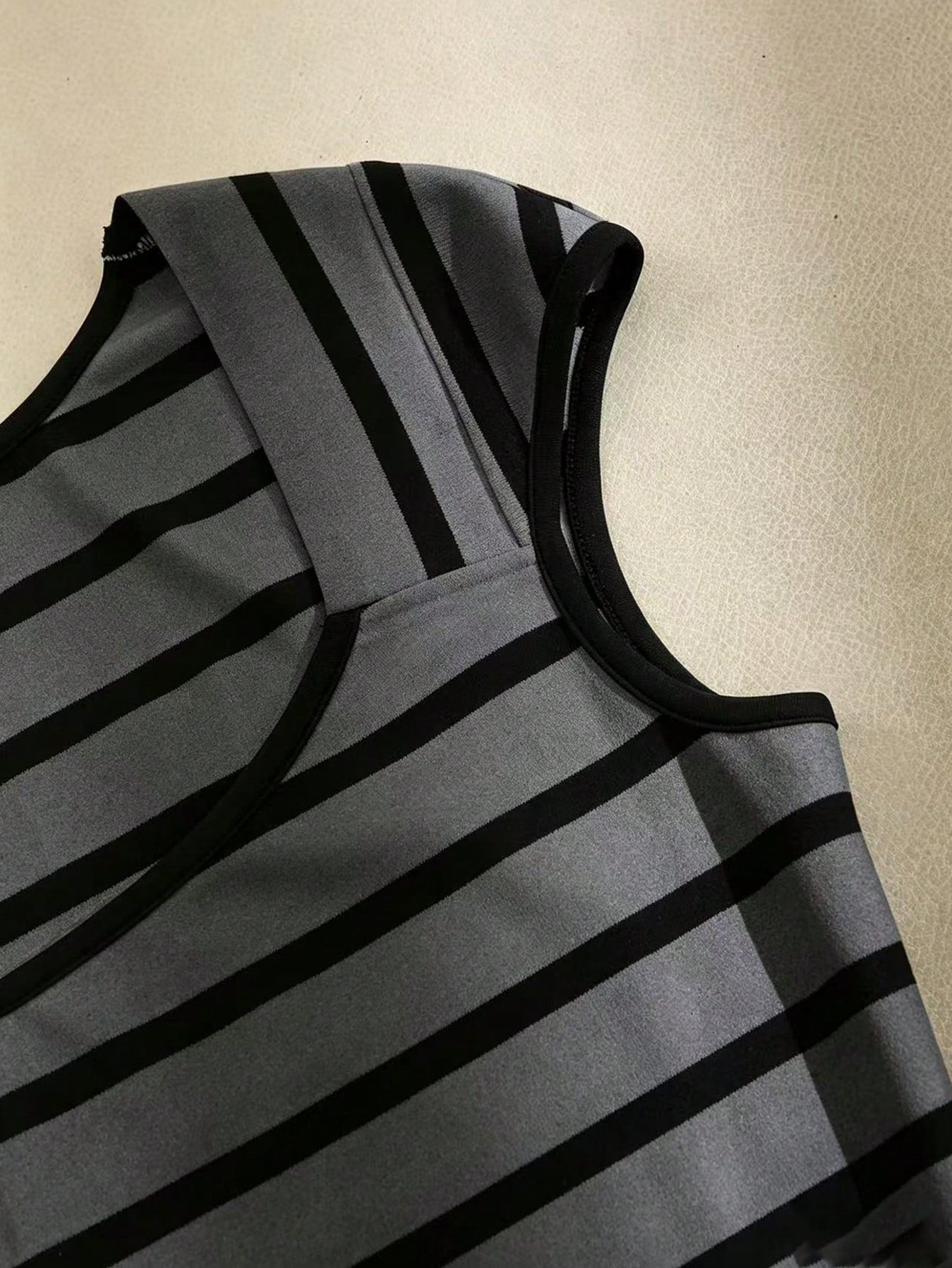 Franclia Women's Elegant Fitted Striped Square Neck Slimming Colorblock Commuter Office Dress, Spring/Summer, Bodycon, Slit, Stretchy