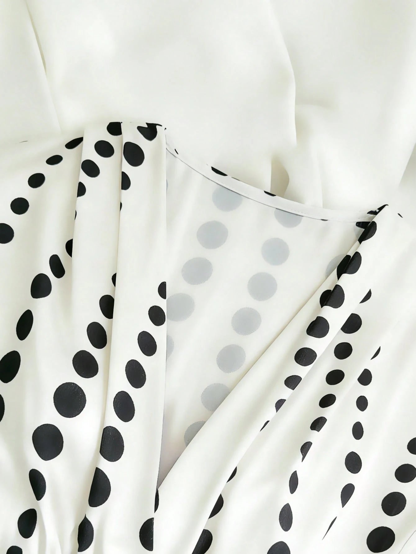 Franclia Women's Fashionable Elegant Polka Dot Print Patchwork Dress