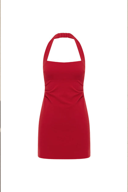 Franka Mini Dress - Red - SHOPJAUS - JAUS