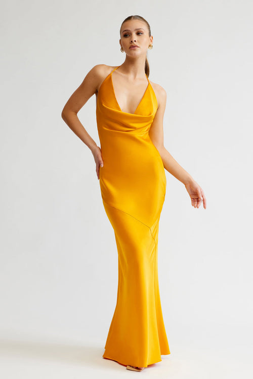 Freya Dress - Saffron - SHOPJAUS - JAUS