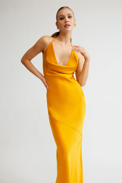 Freya Dress - Saffron - SHOPJAUS - JAUS