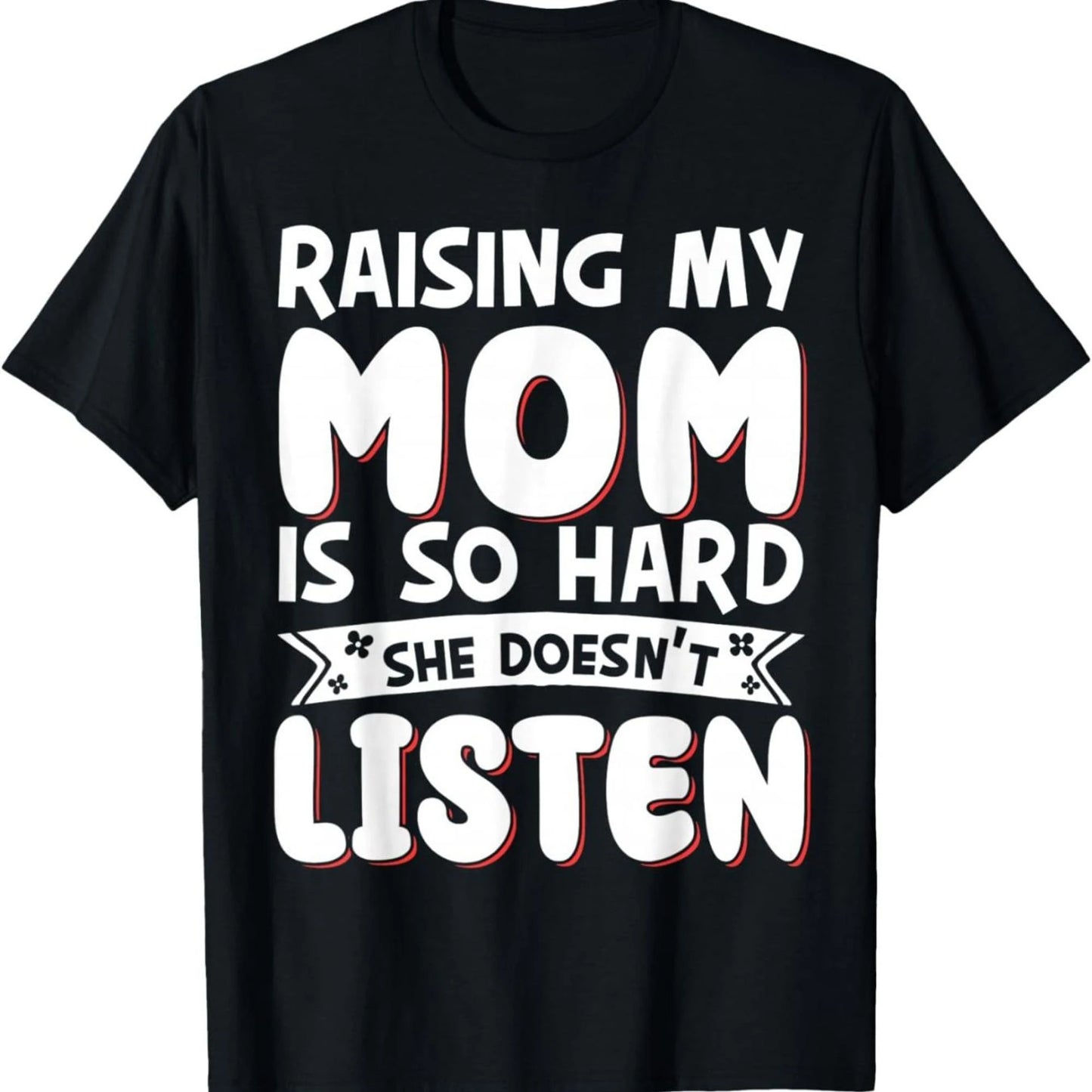 Fun Parenting T-Shirts, Suitable For Everyday Wear; Crew Neck Short-Sleeved Casual Shirts, Suitable For Moms And Dads.