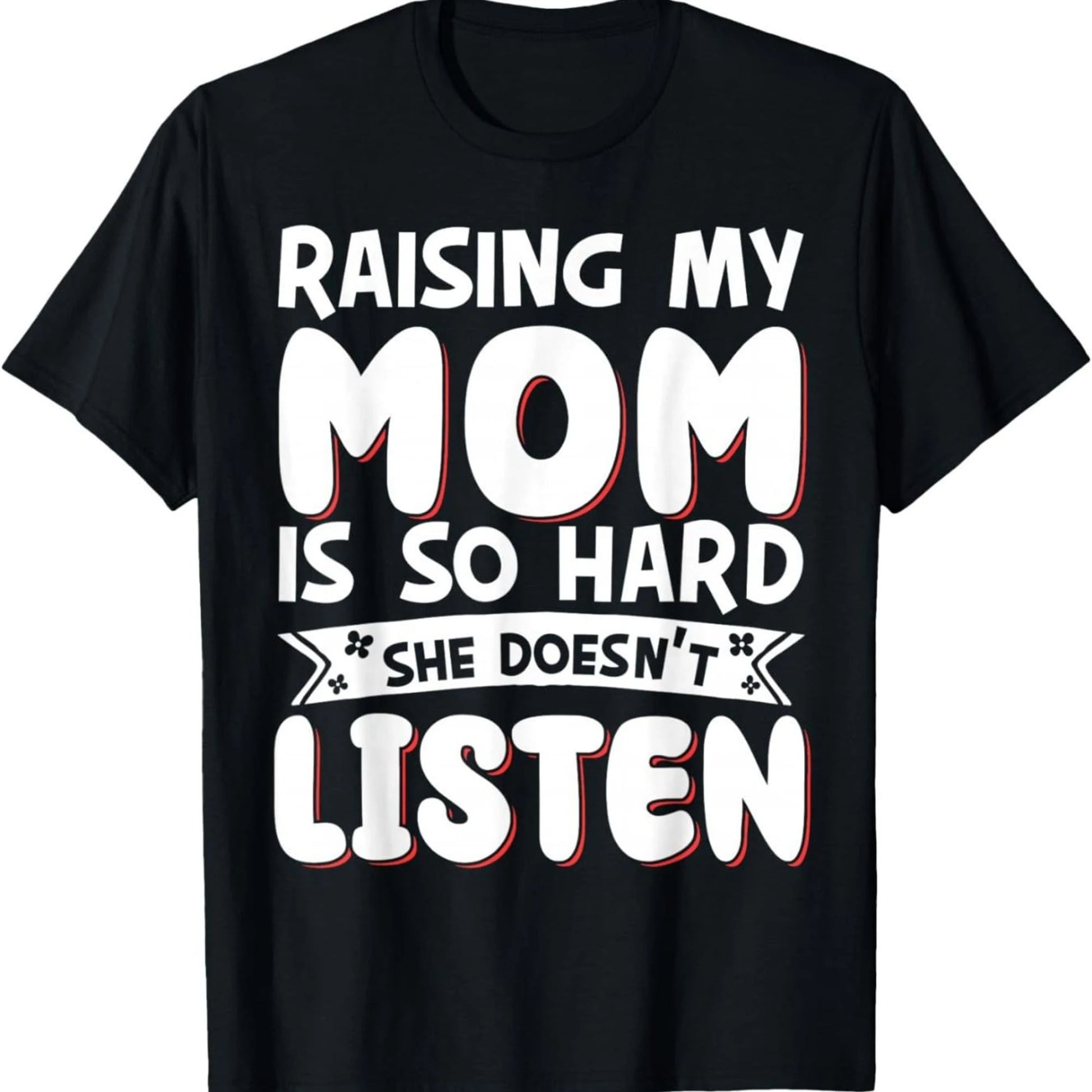 Fun Parenting T-Shirts, Suitable For Everyday Wear; Crew Neck Short-Sleeved Casual Shirts, Suitable For Moms And Dads.