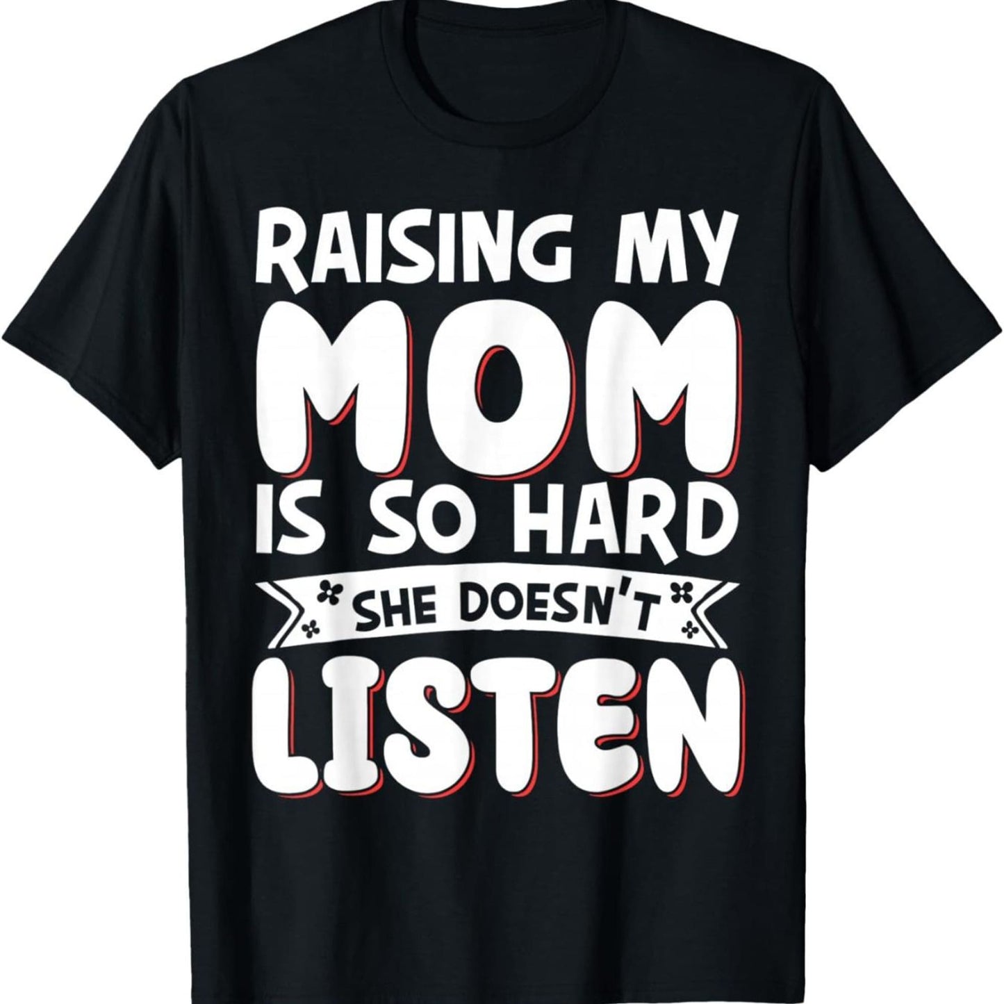 Fun Parenting T-Shirts, Suitable For Everyday Wear; Crew Neck Short-Sleeved Casual Shirts, Suitable For Moms And Dads.