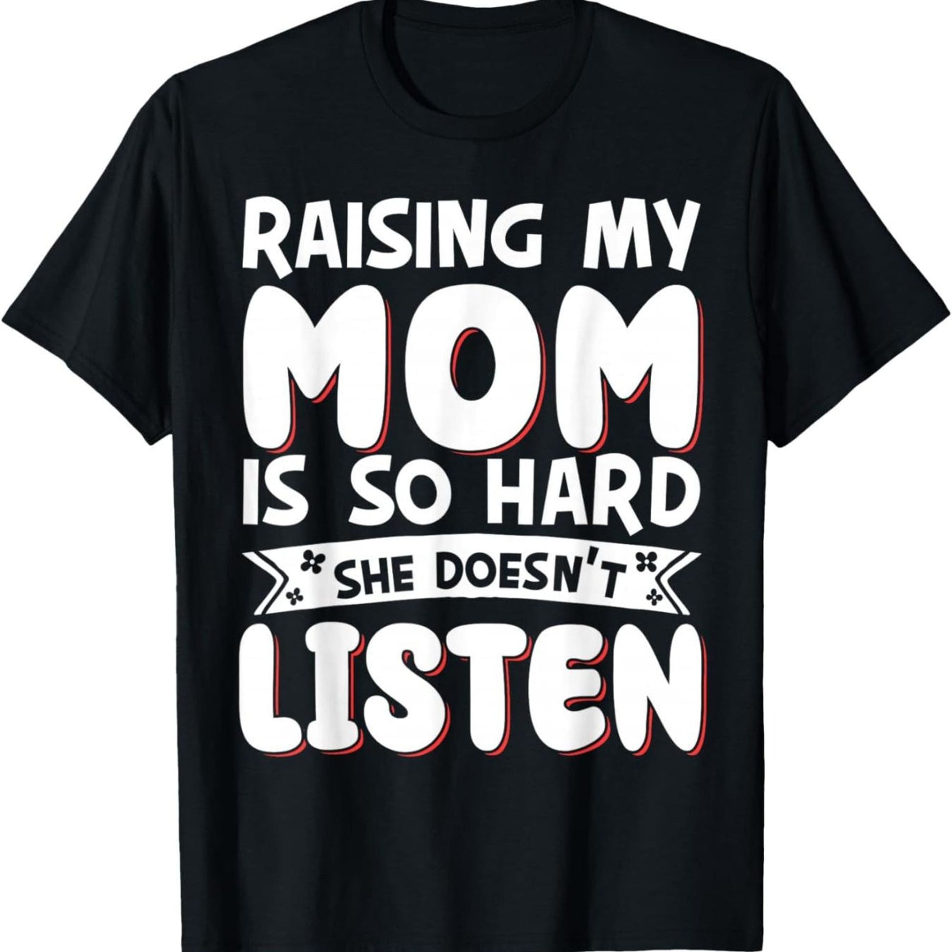 Fun Parenting T-Shirts, Suitable For Everyday Wear; Crew Neck Short-Sleeved Casual Shirts, Suitable For Moms And Dads.