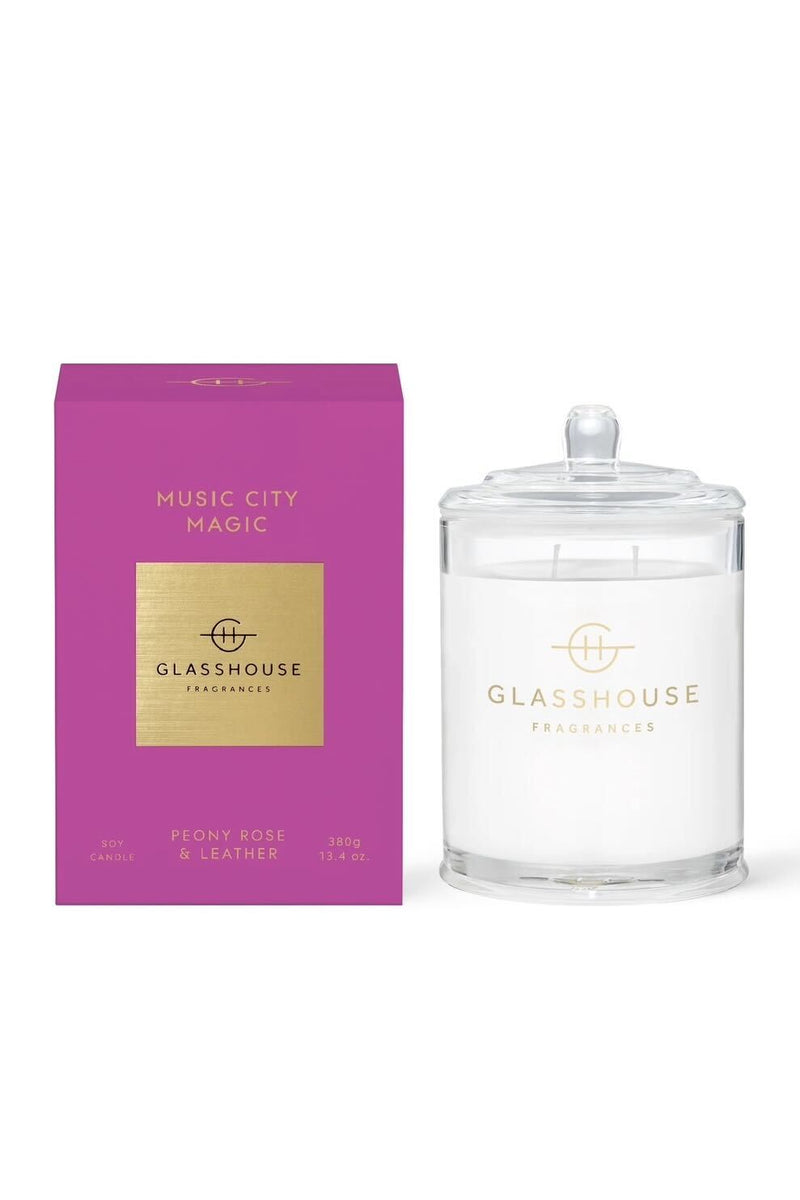 Glasshouse Music City Magic Candle