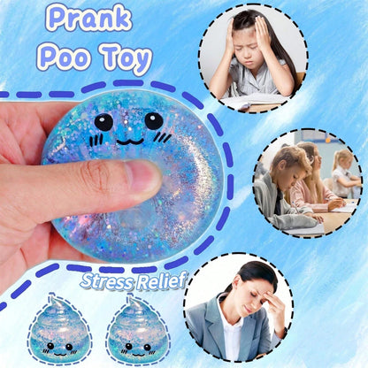Glitter Poop Squishy Toys For Kids, Cute Soft Squeeze Sensory Fidget Set, Stress Relief Toy For Party Favors, Classroom Rewards, Birthday Gifts