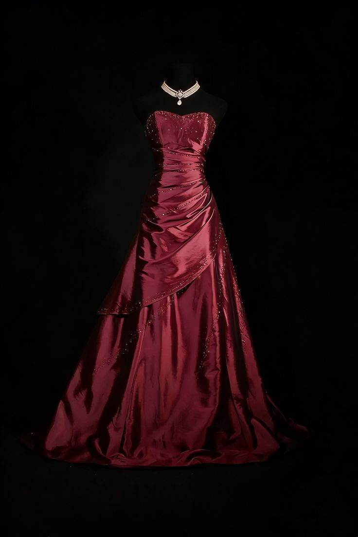 Glitter Strapless Beaded A-line Pleated Long Prom Dresses,AST2321