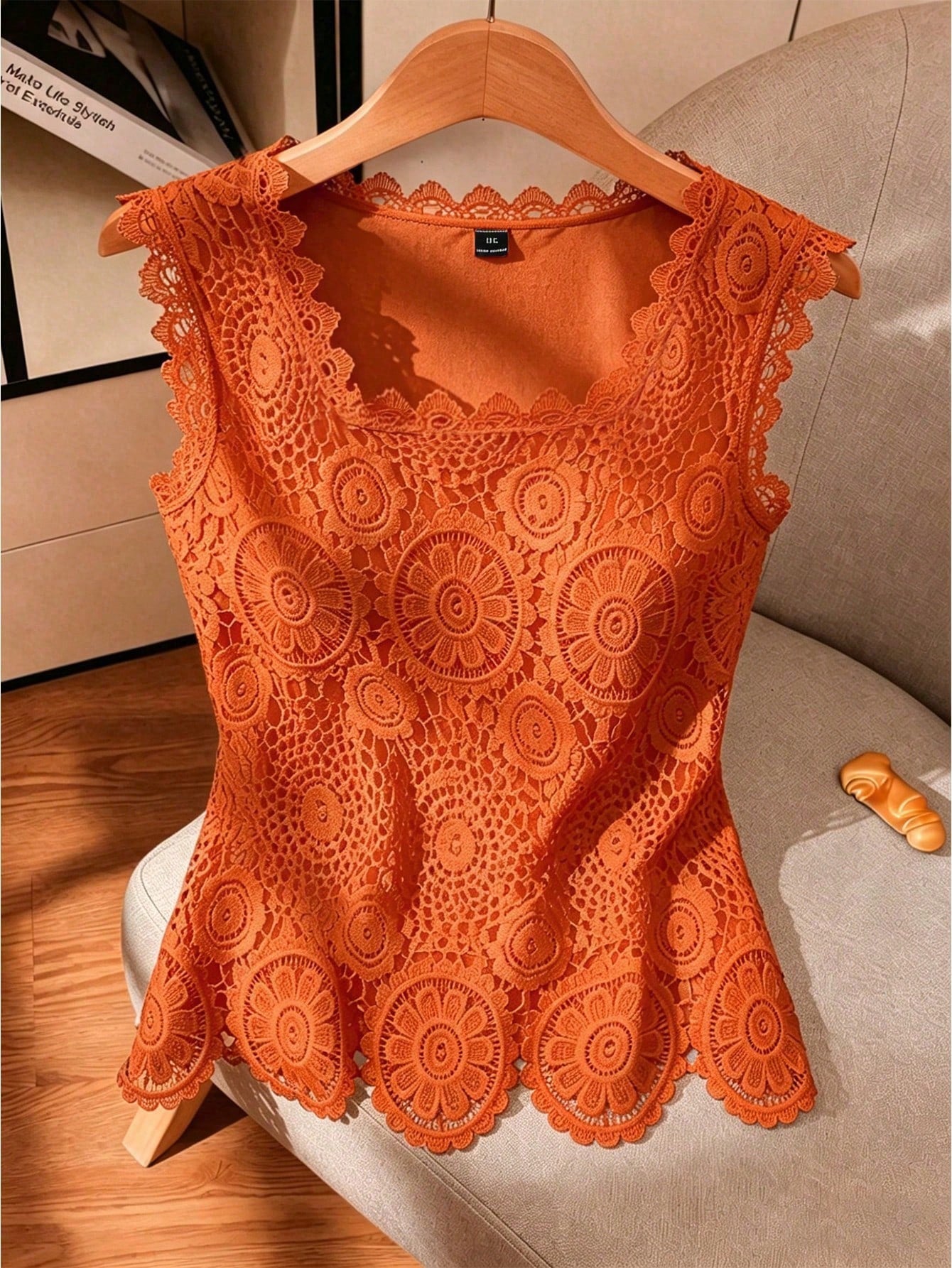 GlowEve CURVE Plus Size Women Fashionable Hollow Lace Elegant Casual Camisole