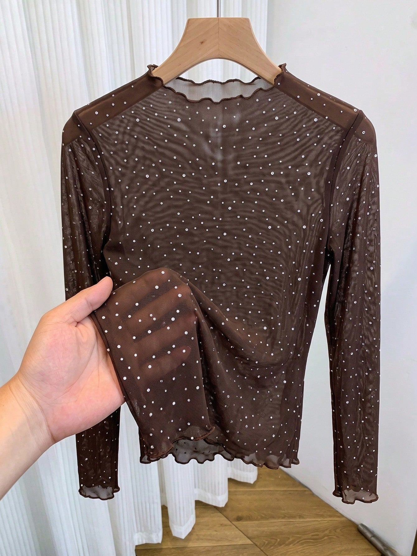 GlowEve CURVE Plus Size Women Polka Dot Casual Versatile Daily Wear Long Sleeve T-Shirt