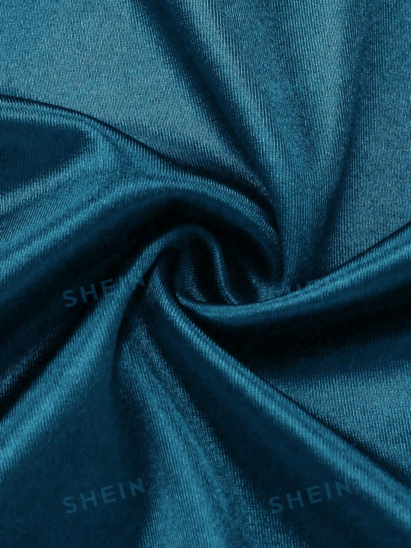 GlowEve Women's Elegant Summer Satin Teal Blue Dress,High Neck Sleeveless Pleated Waist Lace Trim Party Dress,Night Out Fashionable Resort Wear Outfit