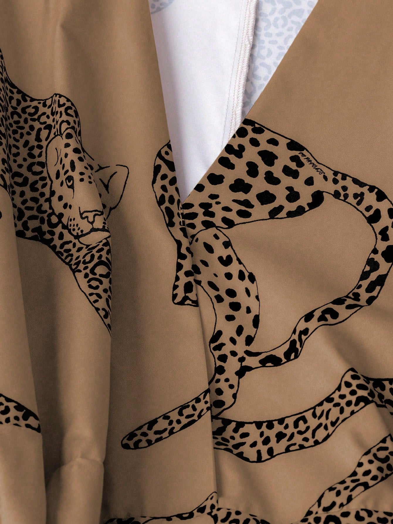 GlowEve Women's Elegant V-Neck Criss-Cross Tie Bow Leopard Animal Print Long Sleeve Midi Dress, Versatile For Commute, Vacation And All Seasons