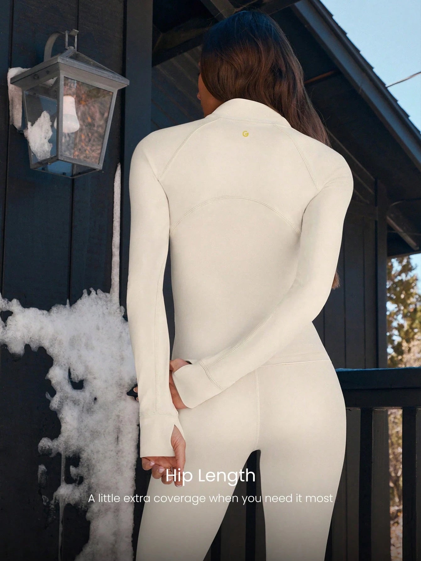 GLOWMODE FeatherFit™ Slim-It Streamline Performance Secure Pockets Zip Up Long Sleeve Jacket Low Impact Yoga Pilates Daily Valentine's Day