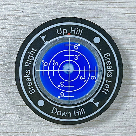 Golf Ball Marker, Slope Reader, Putter Ball Marker, Golf Level Measurement Tool With Magnetic Hat Clip