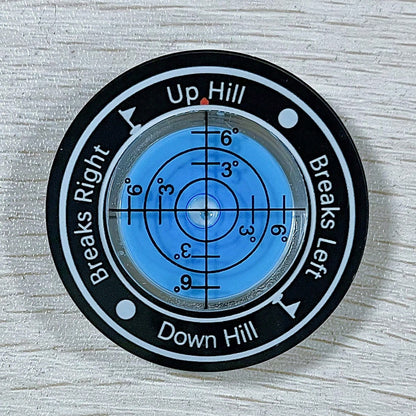 Golf Ball Marker, Slope Reader, Putter Ball Marker, Golf Level Measurement Tool With Magnetic Hat Clip