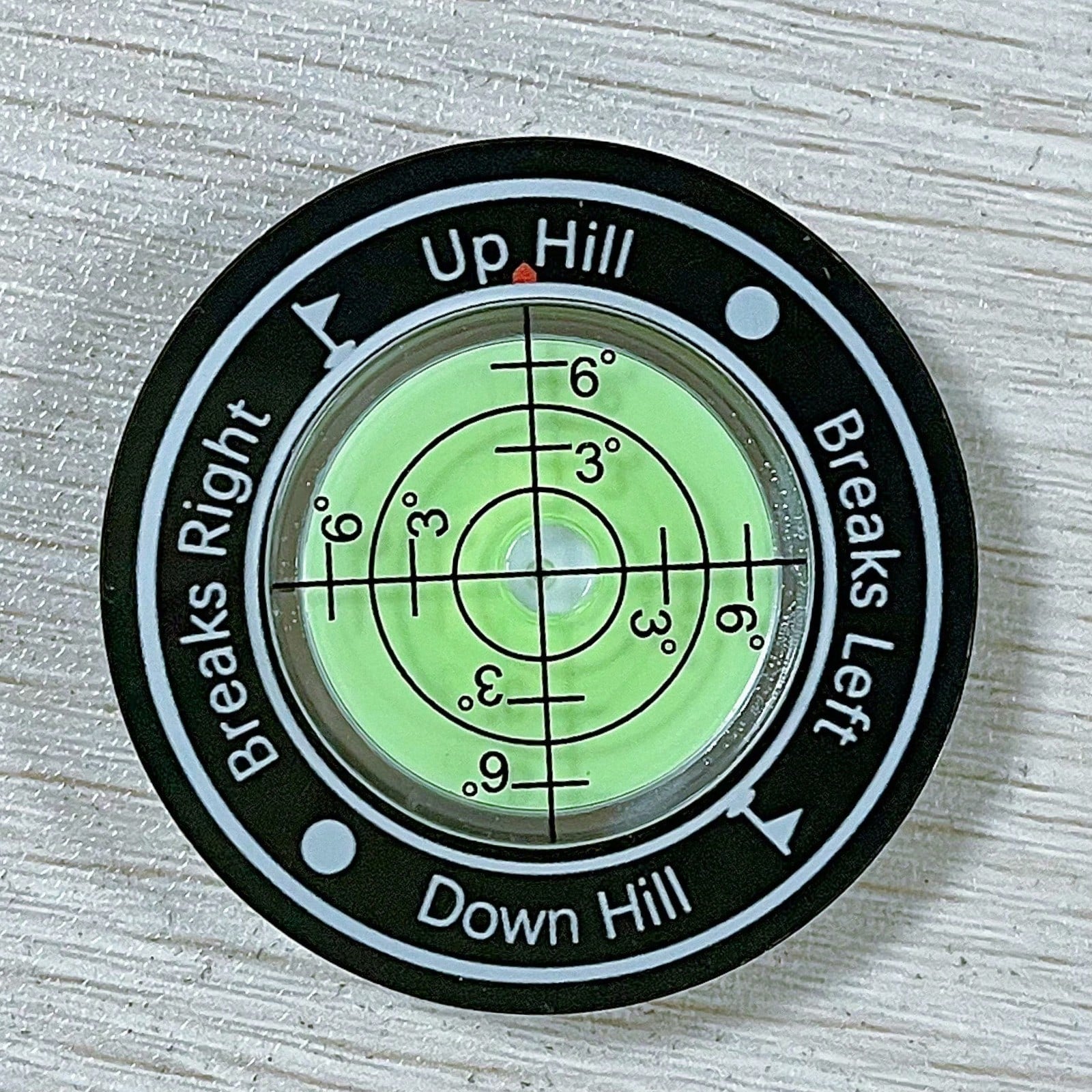 Golf Ball Marker, Slope Reader, Putter Ball Marker, Golf Level Measurement Tool With Magnetic Hat Clip