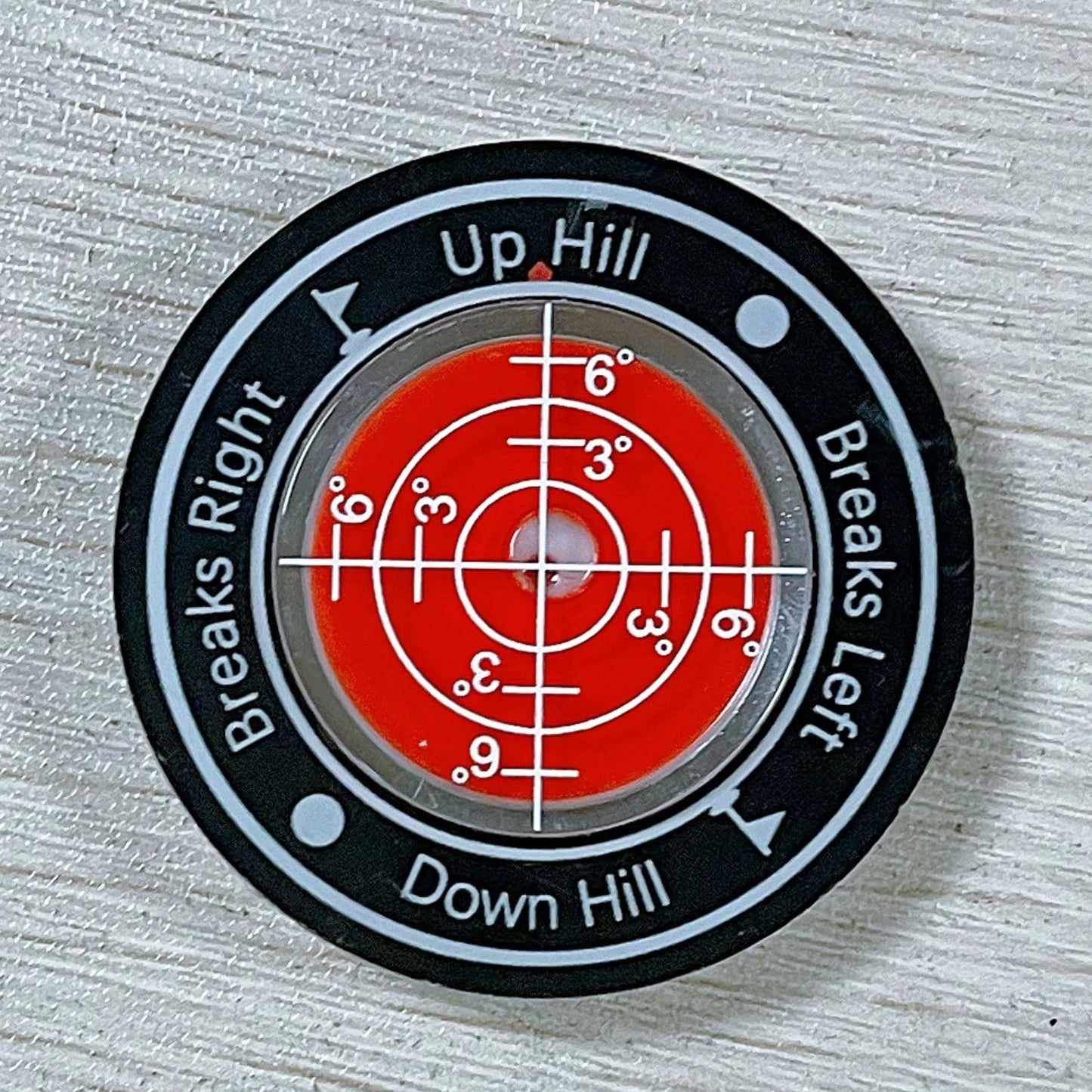 Golf Ball Marker, Slope Reader, Putter Ball Marker, Golf Level Measurement Tool With Magnetic Hat Clip