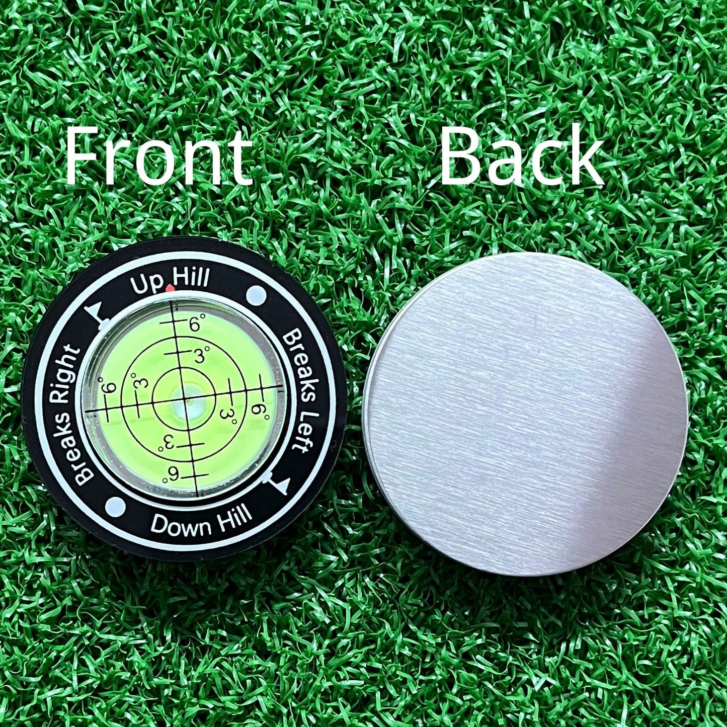 Golf Ball Marker, Slope Reader, Putter Ball Marker, Golf Level Measurement Tool With Magnetic Hat Clip