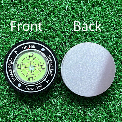 Golf Ball Marker, Slope Reader, Putter Ball Marker, Golf Level Measurement Tool With Magnetic Hat Clip