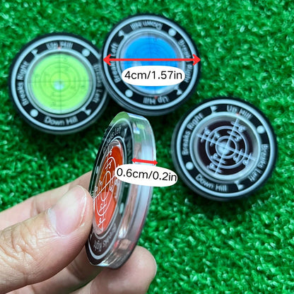 Golf Ball Marker, Slope Reader, Putter Ball Marker, Golf Level Measurement Tool With Magnetic Hat Clip