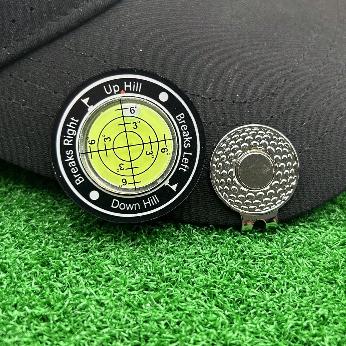 Golf Ball Marker, Slope Reader, Putter Ball Marker, Golf Level Measurement Tool With Magnetic Hat Clip
