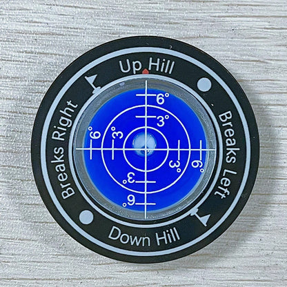 Golf Ball Marker, Slope Reader, Putter Ball Marker, Golf Level Measurement Tool With Magnetic Hat Clip