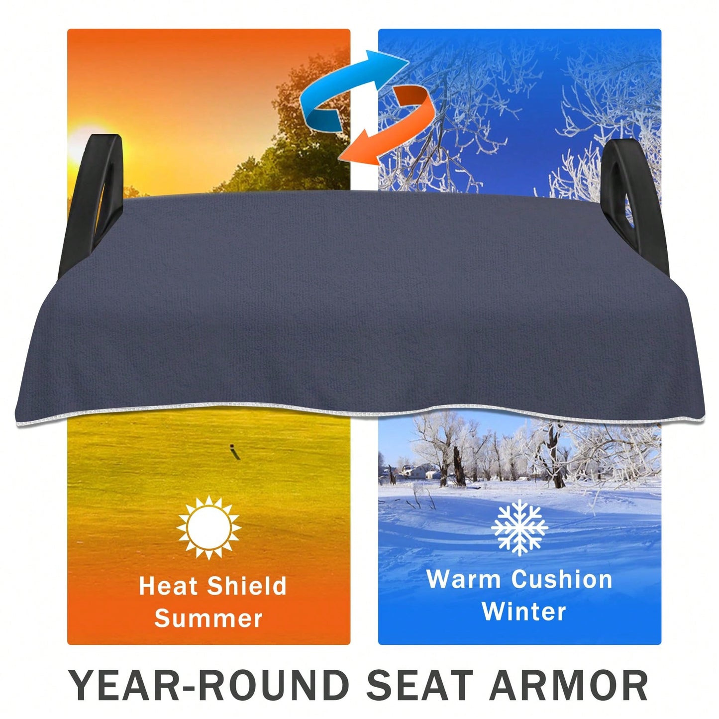 Golf Cart Seat Covers For 2/4-Seater, Microfiber Seat Towel Blanket, Keeps Seats Cool, Clean & Comfortable, Fits EZGO, Club Car, 52 X 32 Inch