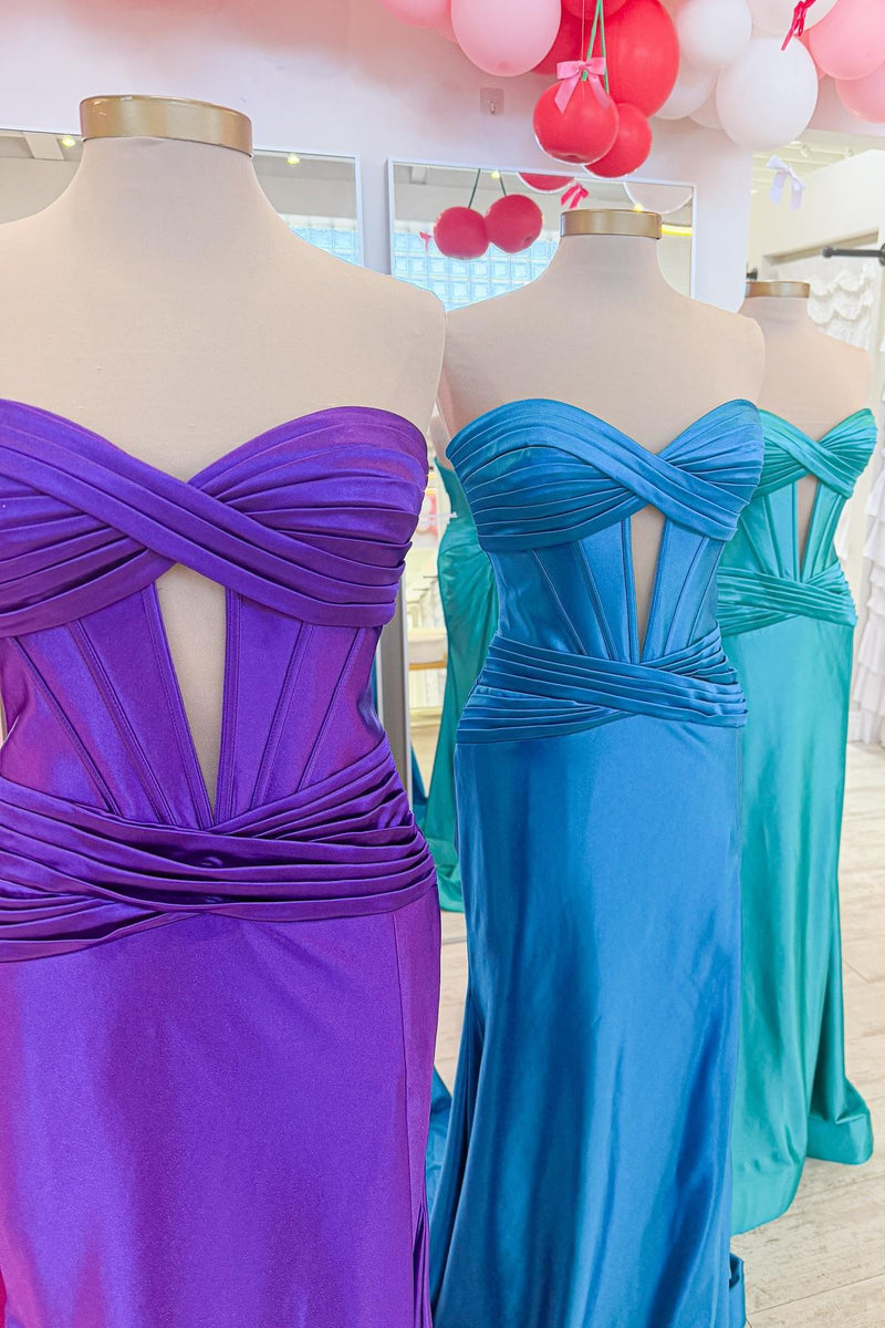 Gorgeous Red Mermaid Long Prom Dress