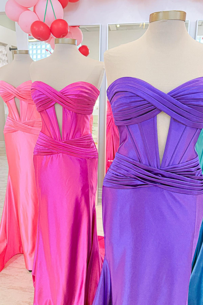 Gorgeous Red Mermaid Long Prom Dress
