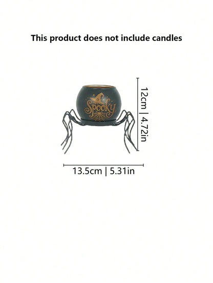 Gothic Spooky Spider Tealight Holder Halloween Christmas Witch Pumpkin Candle Cup Holiday Aesthetic Room Decor
