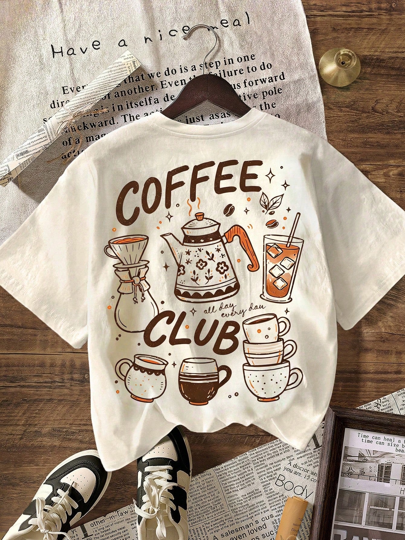 Graphic T-Shirt, Women'S Casual Round Neck Short Sleeve Solid Color T-Shirt, Minimalist Fashion Suitable For Summer