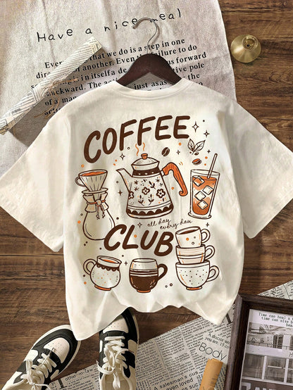 Graphic T-Shirt, Women'S Casual Round Neck Short Sleeve Solid Color T-Shirt, Minimalist Fashion Suitable For Summer