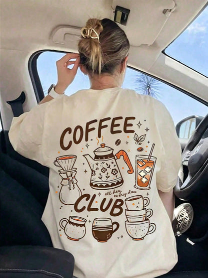 Graphic T-Shirt, Women'S Casual Round Neck Short Sleeve Solid Color T-Shirt, Minimalist Fashion Suitable For Summer