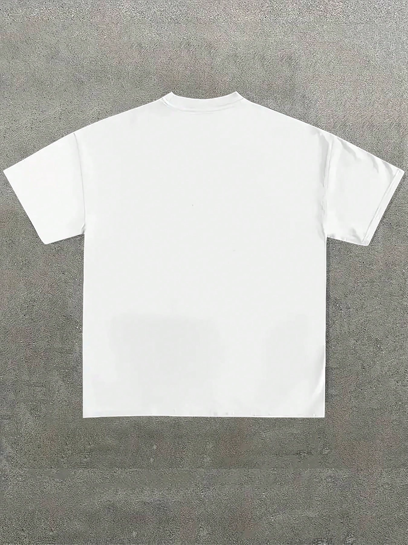 Graphic Tee,Printed Casual Versatile Round Neck Short Sleeve T-Shirt
