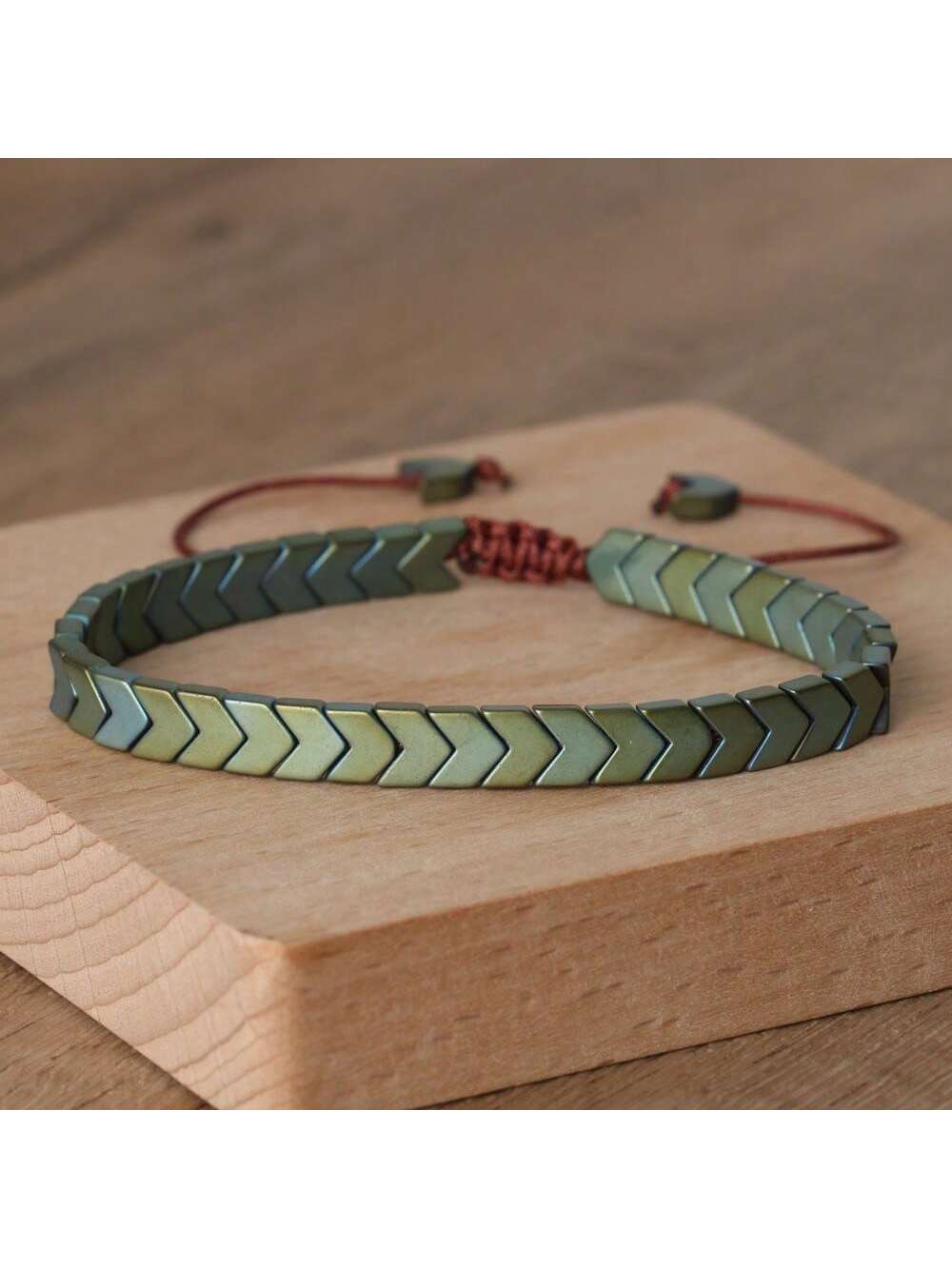 gxtbw 1pc Arrow Design Hematite Bracelet Balance Bracelet Meditation Calming Spiritual Protection Bracelet Gift