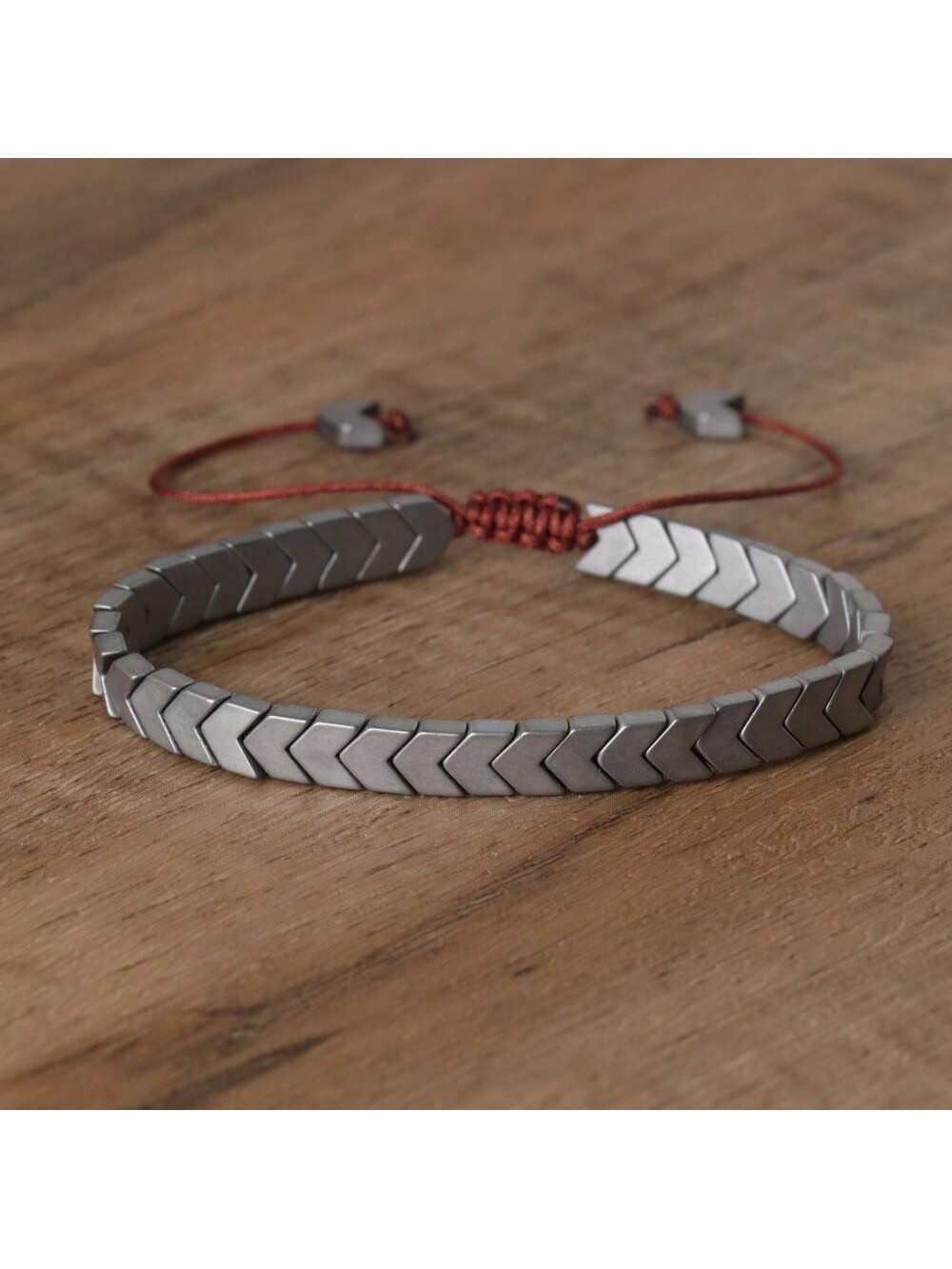 gxtbw 1pc Arrow Design Hematite Bracelet Balance Bracelet Meditation Calming Spiritual Protection Bracelet Gift