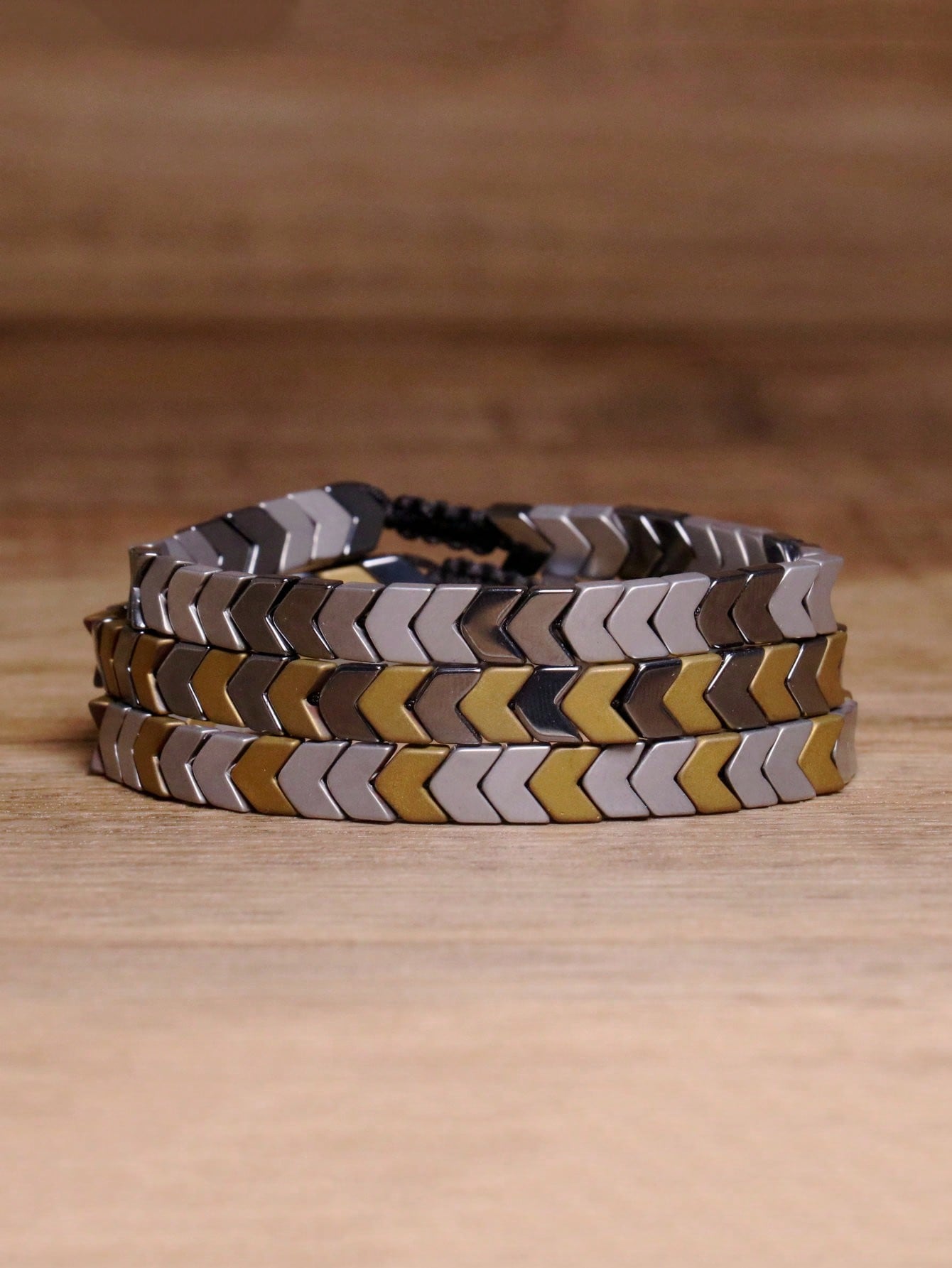 gxtbw 1pc Arrow Design Hematite Bracelet Balance Bracelet Meditation Calming Spiritual Protection Bracelet Gift
