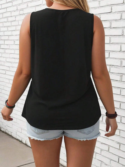 Halloween Print Plus Size Shirt Women's Round Neck Short Sleeve Casual Cotton T-Shirt