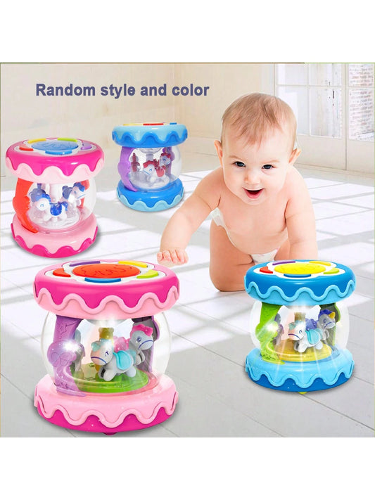 Hand Drum Kit Baby Toy Musical Instruments Rotate Mini Drum Toys Early Educational Baby Gifts