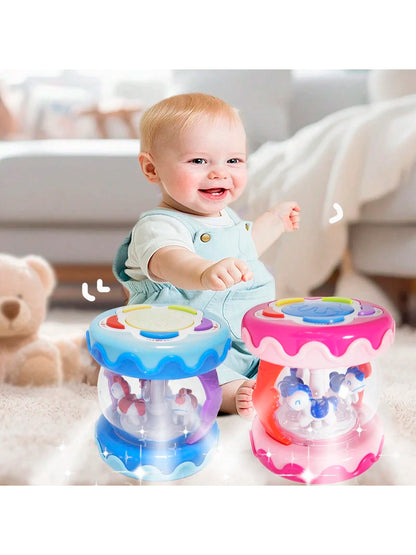 Hand Drum Kit Baby Toy Musical Instruments Rotate Mini Drum Toys Early Educational Baby Gifts