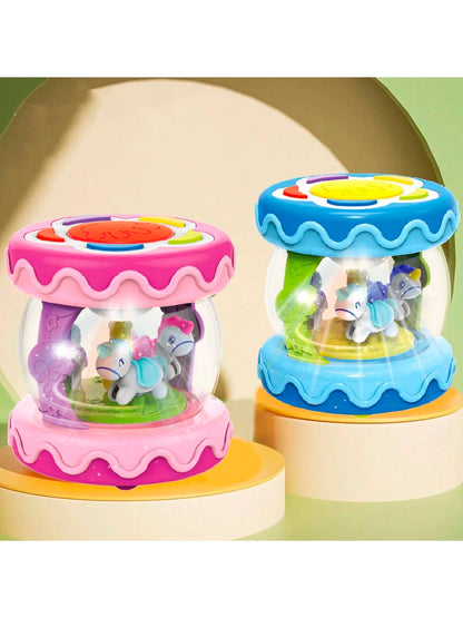 Hand Drum Kit Baby Toy Musical Instruments Rotate Mini Drum Toys Early Educational Baby Gifts